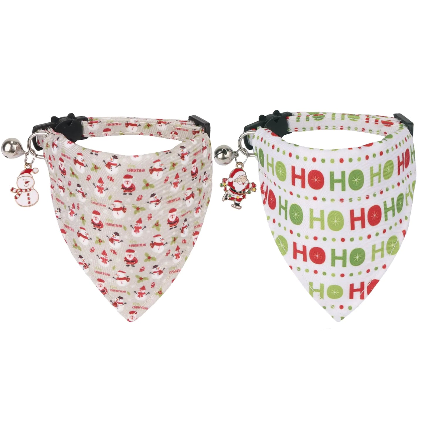 Christmas Kitten Bandana Collars
